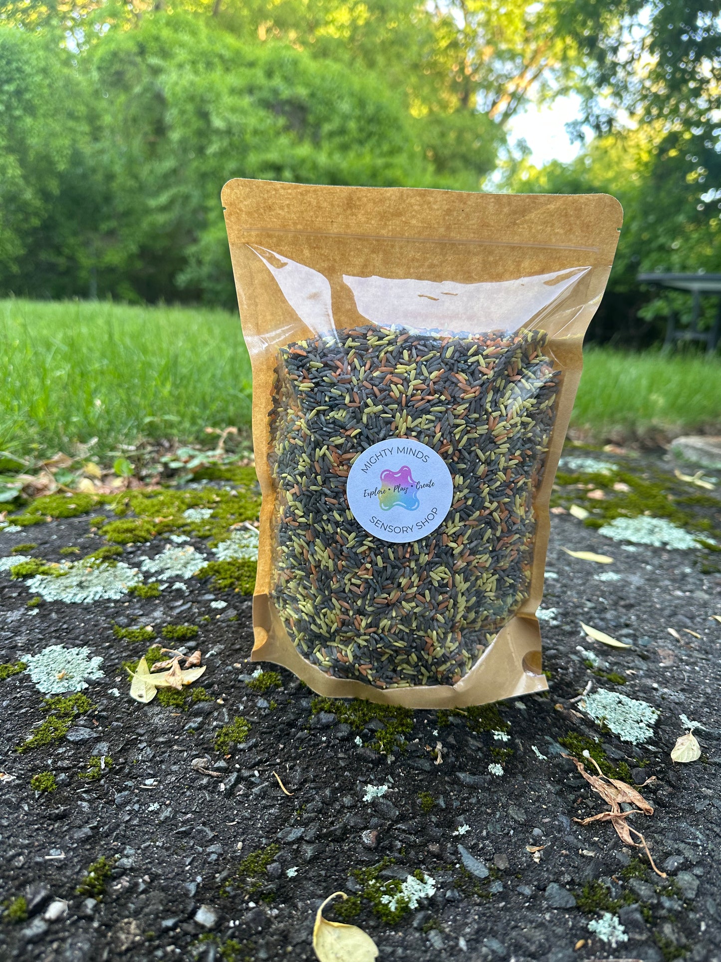 Construction Sensory Rice Mix